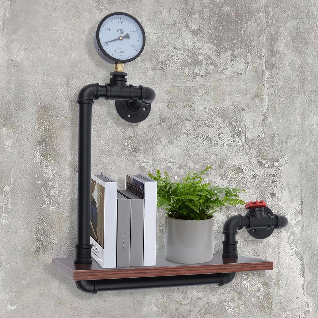 Étagère murale robuste pour petits espaces - Solution de rangement bois