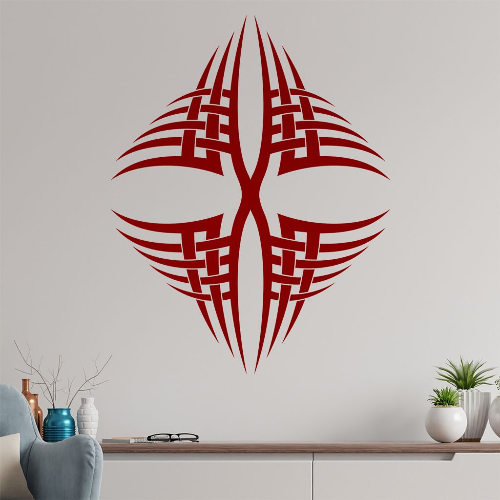 Tribal X spitz Wandtattoo in 6 Größen - Wandaufkleber Wall Sticker - Dekoration, Küche, Wohnzimmer, Schlafzimmer, Badezimmer