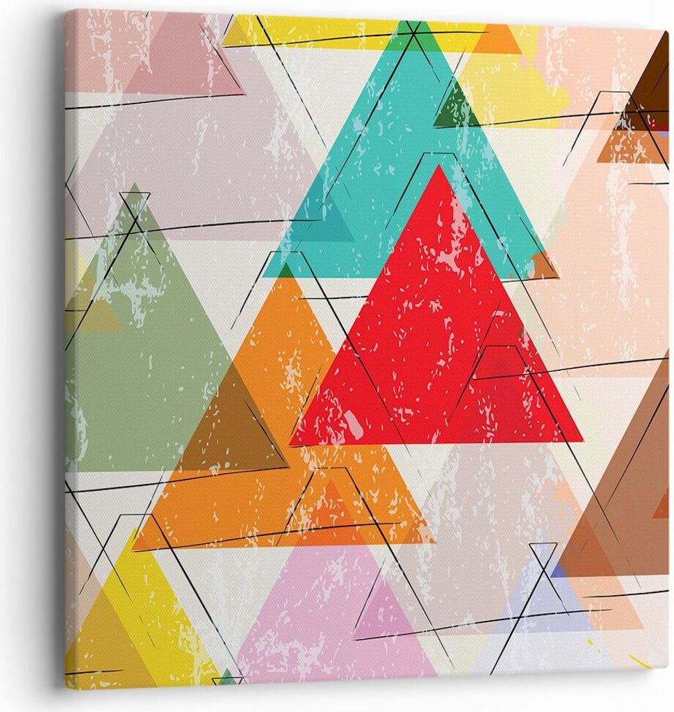 Bild auf Leinwand - Leinwandbild - Abstraktion modern - 40x40cm - Wand Bild - Wanddeko - Wandbilder - Leinwanddruck - Bilder - Kunstdruck - Wanddek...