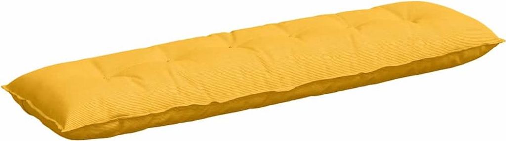 vidaXL Zadný vankúš svetložltý 180 x 50 cm manšestrová Obrázok produktu 