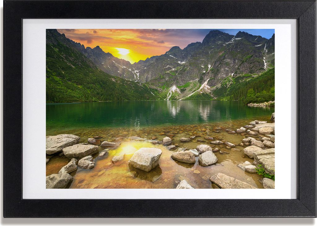 Bild 30x20 MDF-Rahmen, Wandkunst Marine Auge Tatry