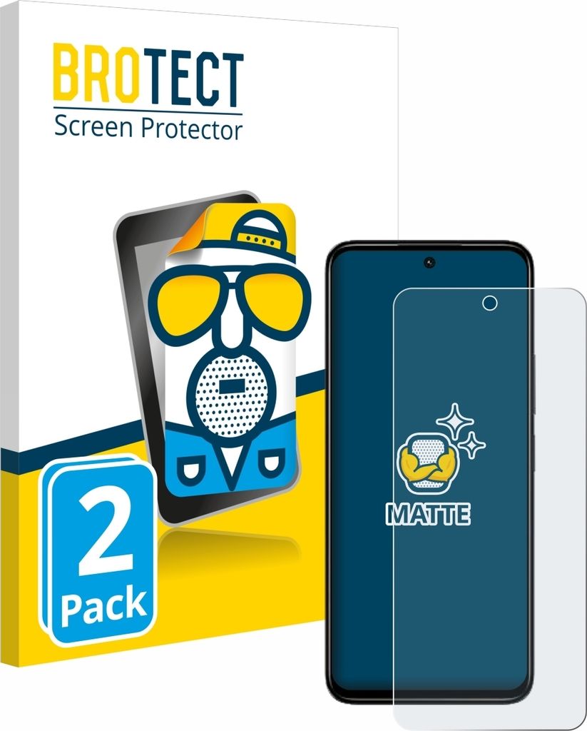 2x BROTECT Schutzfolie für Xiaomi Redmi 13 Displayschutz Displayschutzfolie Folie Matt Entspiegelungsfolie