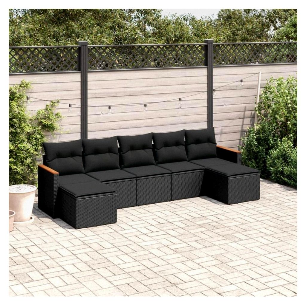 Gartenmöbel Set mit Stauraum - XXL Lounge Rattan Sofa für den Außenbereich