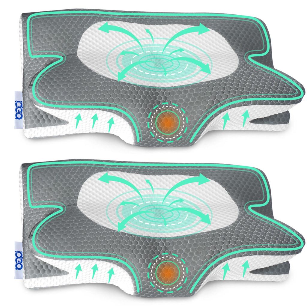 Kopfkissen Nackenstützkissen Kopfkissen Nackenkissen, Kissen Seitenschläferkissen Füllung: Memory Foam