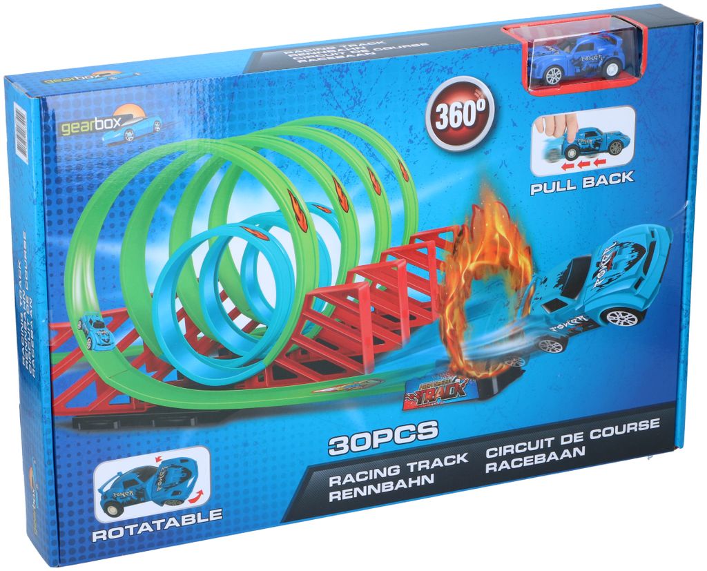 2 Autos Kinder Spielzeug Autos Spielzeug Race Track Rennbahn mit Looping inkl 