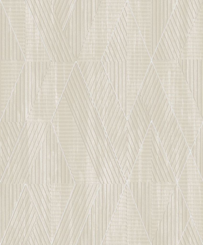 Khroma by Masureel Tapete geometrisches Motiv Beige - 630735 - 53 cm x 10.05 m