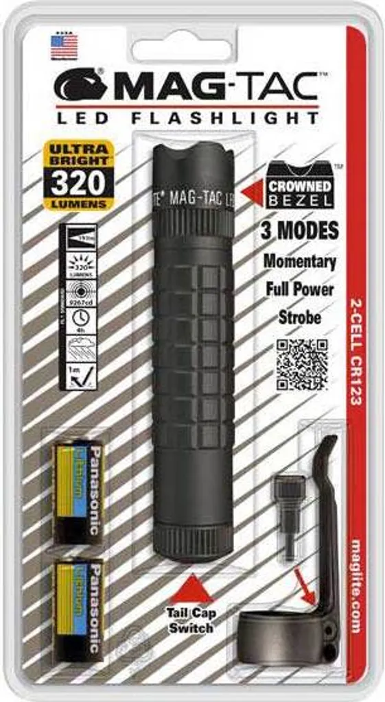 Maglite Mag-Tac LED Aluminium : Lampe Tactique Étanche 300+ Lumens