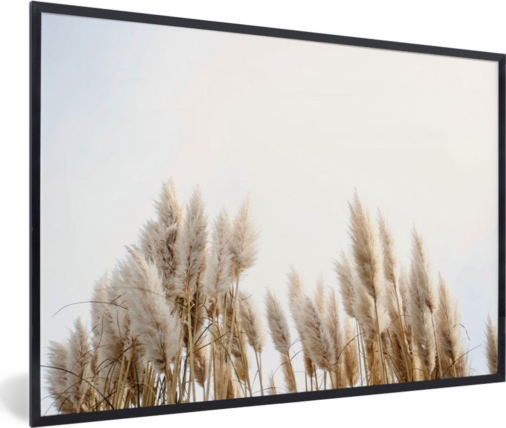 MuchoWow MuchoWow Gerahmtes Poster Körnung - Himmel - Pastell 90x60 cm - Poster mit zchwarzem Bilderrahmen - Fotorahmen - Foto-Plakat