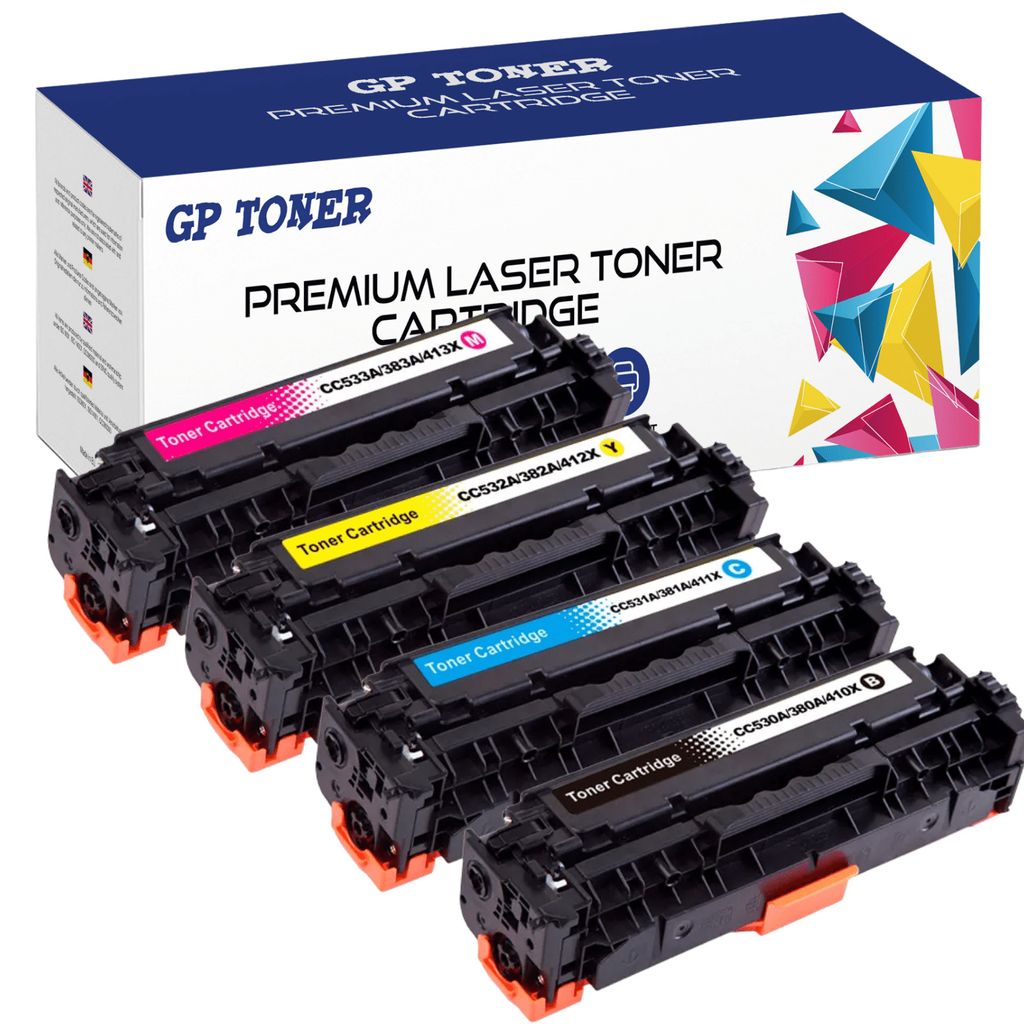4 Tonery do HP GP-HCC534A/CE414X/CF384X CMYK GP TONER Zdjęcie produktu 