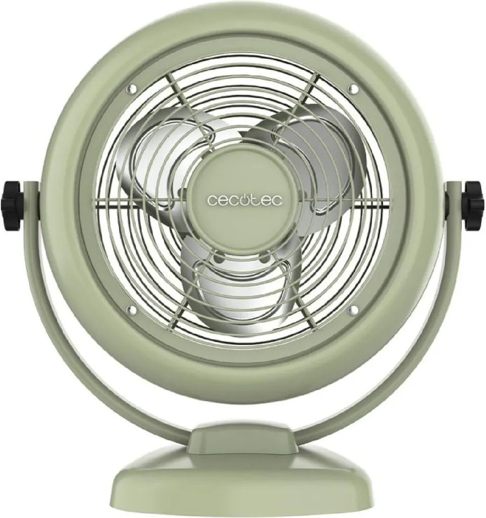 Ventilateur de Bureau Vert Cecotec EnergySilence pour Été et Travail