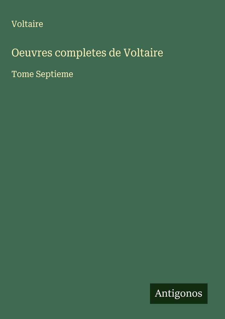 Voltaires gesammelte Werke