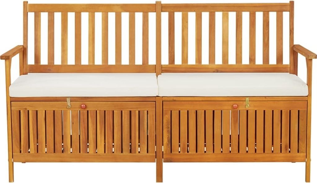 VidaXL 316737, Braun, Akazienholz, Stoff, Polyester, Produktbild 