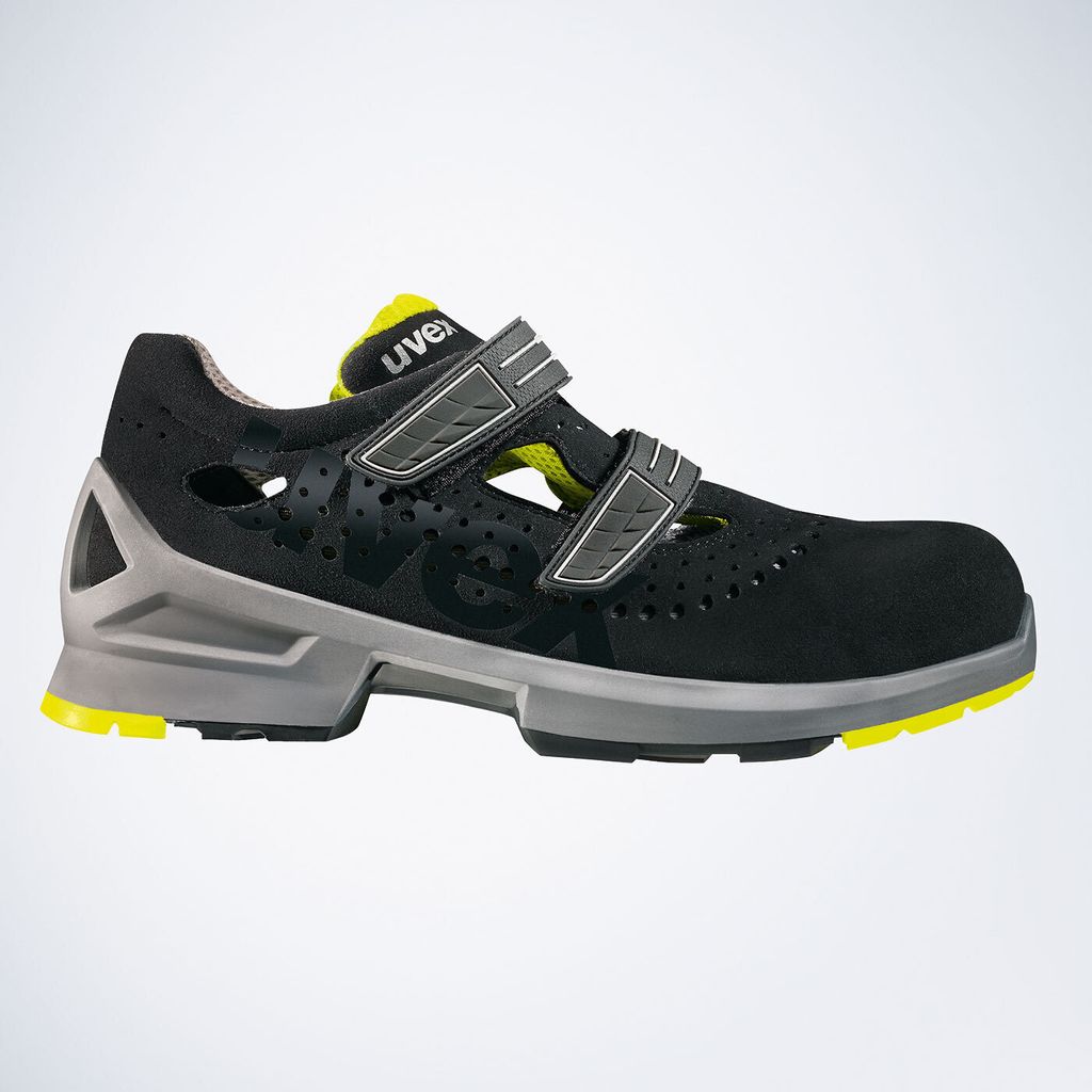 uvex 1 Sandalen S1 schwarz, gelb Weite 11 Gr. 42 Produktbild 4