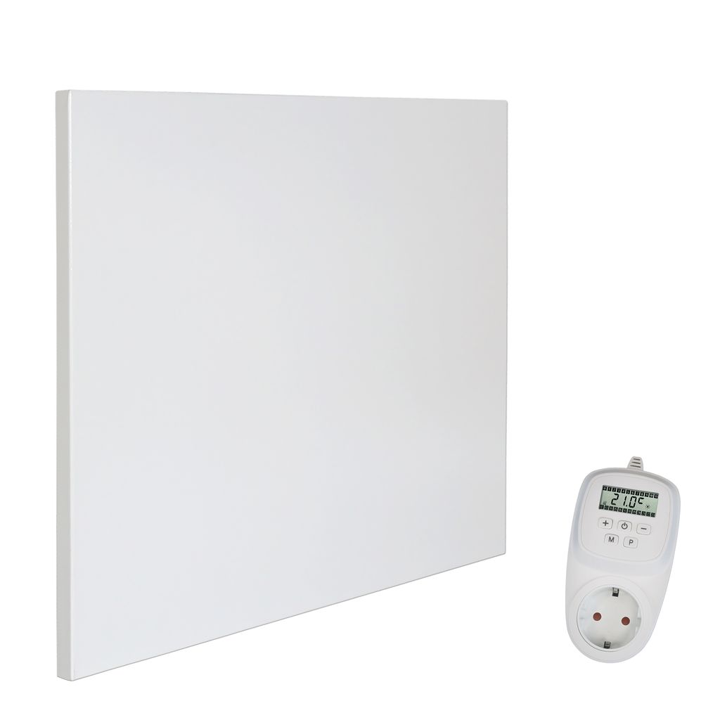 VIESTA Infrarot Wandheizung mit Thermostat [INKL. TH12 THERMOSTAT] – Infrarotheizung Wandmontage Heizkörper – Carbon Crystal Infrarotheizung...