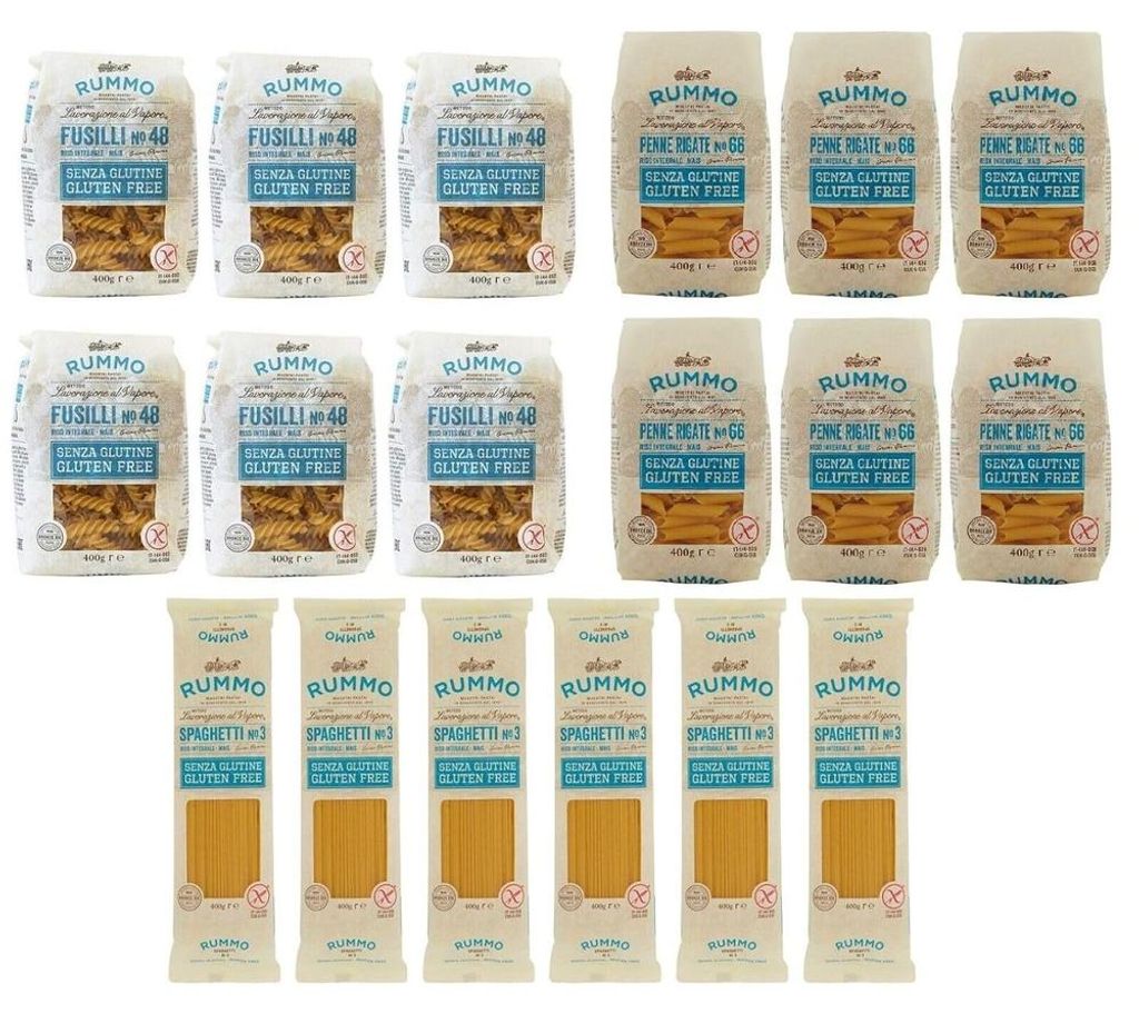 Rummo Testpaket Glutenfreie Pasta 18er-Pack 18 x 400 g Produktbild 