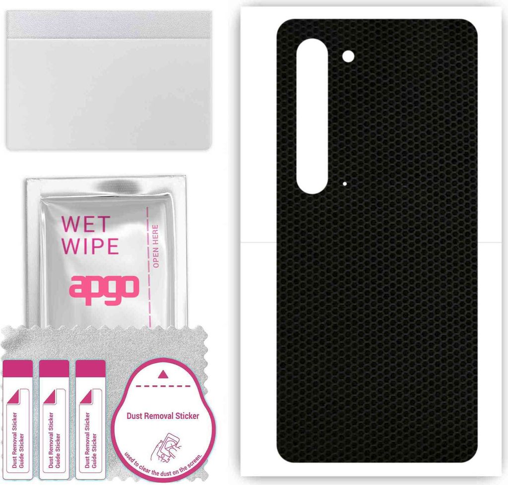 apgo Rückseite Schutzfolie, Skin, kompatibel mit Sharp Aquos R5G, Hinten Displayschutzfolie aus Vinylfolie, kratzfest, einfache Montage - Matrix