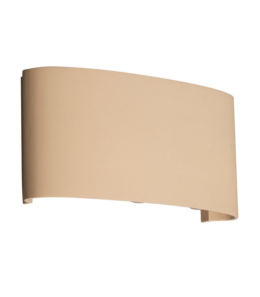 LED-Wandleuchte - 17 x 8 cm - 6-flammig - Sandfarben - Weiß Produktbild 