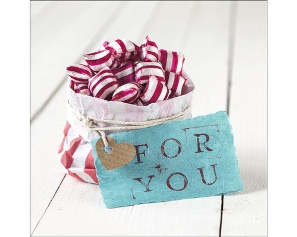 Glasbild Candies For You III 20x20 cm