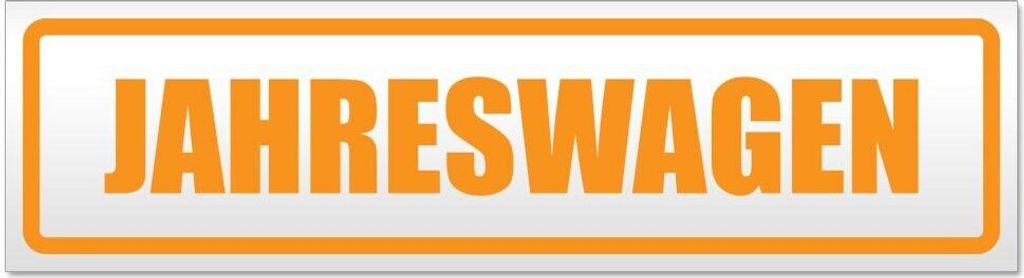 Kiwistar Jahreswagen Magnetschild Schild magnetisch - 60cm Orange - Magnetfolie für Auto PKW Kfz