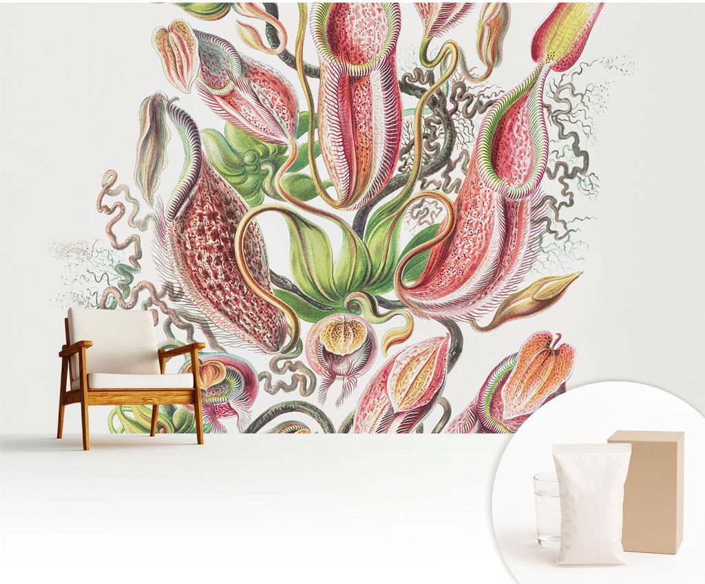 Fototapete - 416x254 cm - Tapete - Wandtapete - Wandbilder - Dekofolie - Tapete Folie - Wand - Dekoration - Wohnzimmer - Pflanzendetails