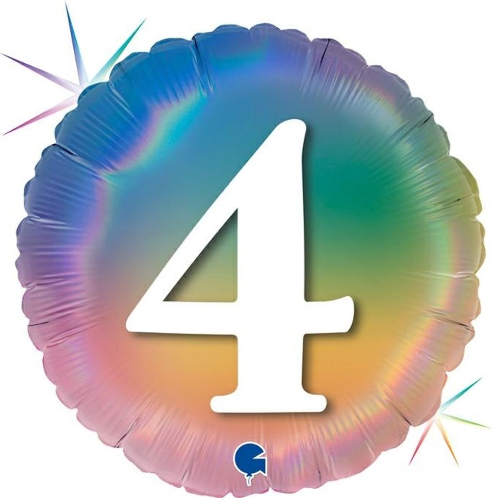 18"/Ø45cm Folienballon "Happy Colourful Rainbow" | #4 Produktbild 