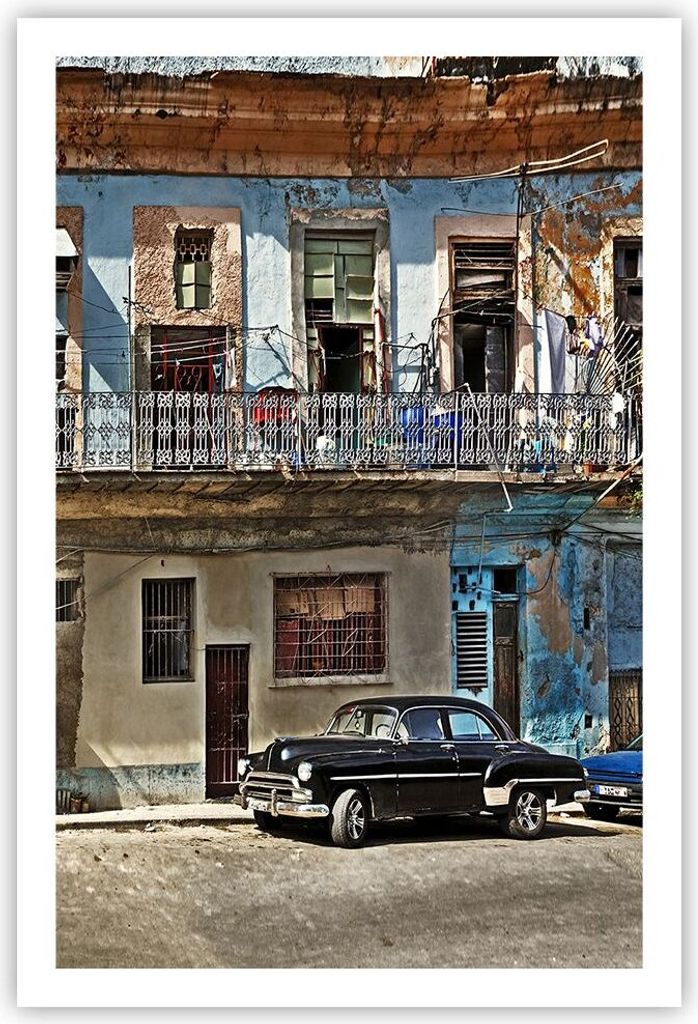 Poster - Poster ohne Rahmen - Kuba Havanna Balkon - 61x91,5 Produktbild 