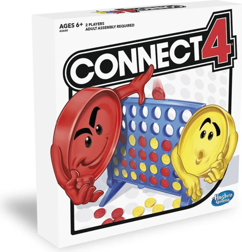 Quatre dans une rangée Hasbro Gaming - Grille Verticale avec 42 Jetons - 8