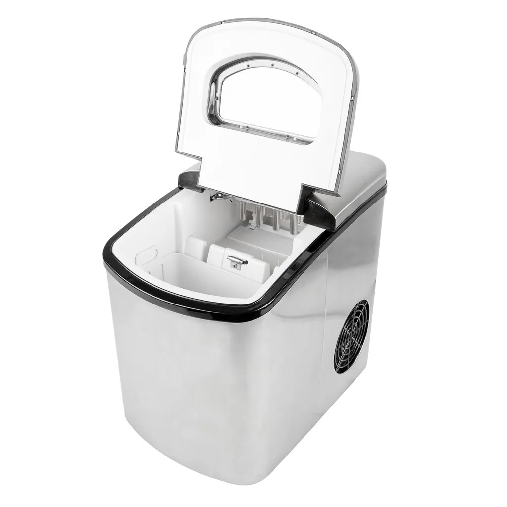 Machine à glace 10kg/24h IM210 Inox - Machine à glaçons compacte grise