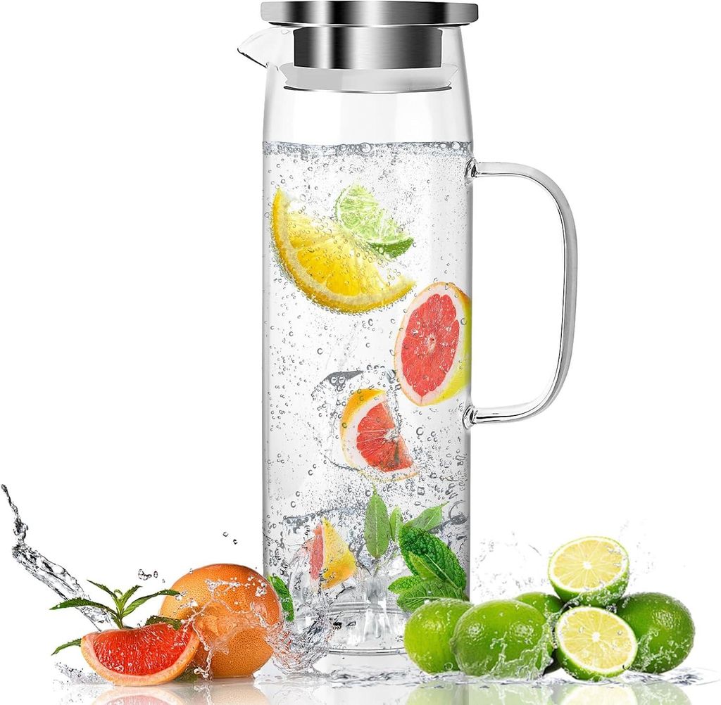 1,5-Liter-Karaffe aus Borosilikatglas, Deckel, Produktbild 