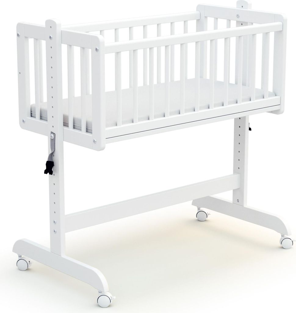 AT4 - Culla co-sleeping evolutiva NINO legno - Bianco - 40 Immagine del prodotto 