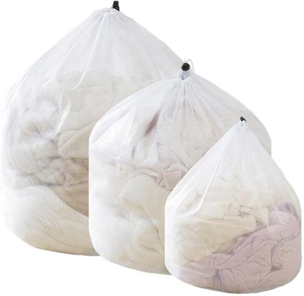 Lot de 3 sacs à linge avec fermeture éclair pour vêtements de bébé