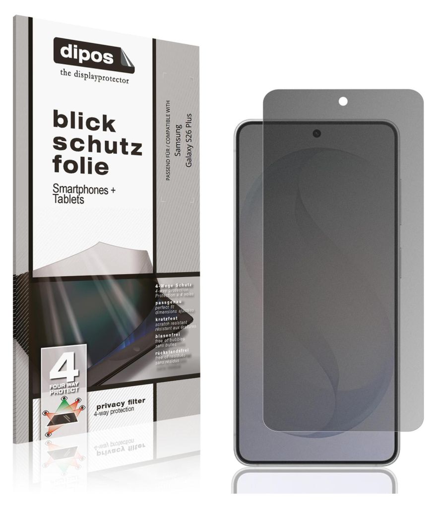Blickschutzfolie für Samsung Galaxy S26 Plus matt Produktbild 