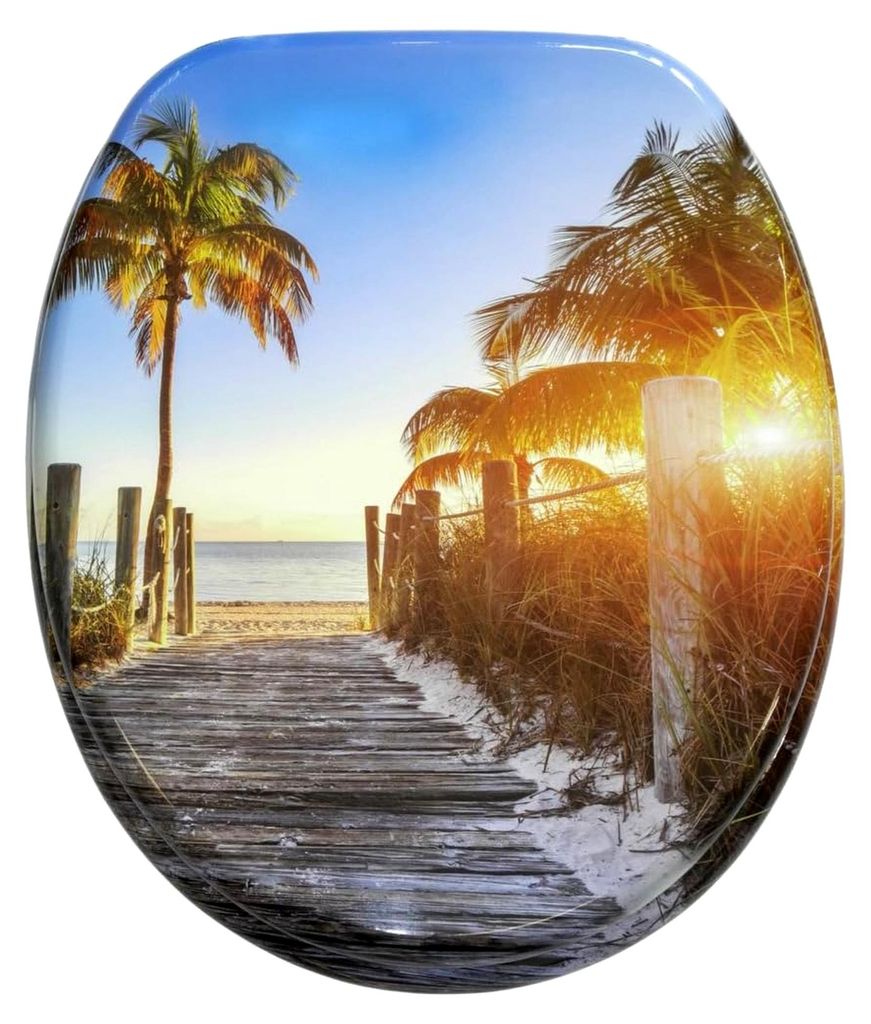 Toilettensitz mit Absenkautomatik, stabiler Toilettendeckel, einfache Montage, Fort Lauderdale