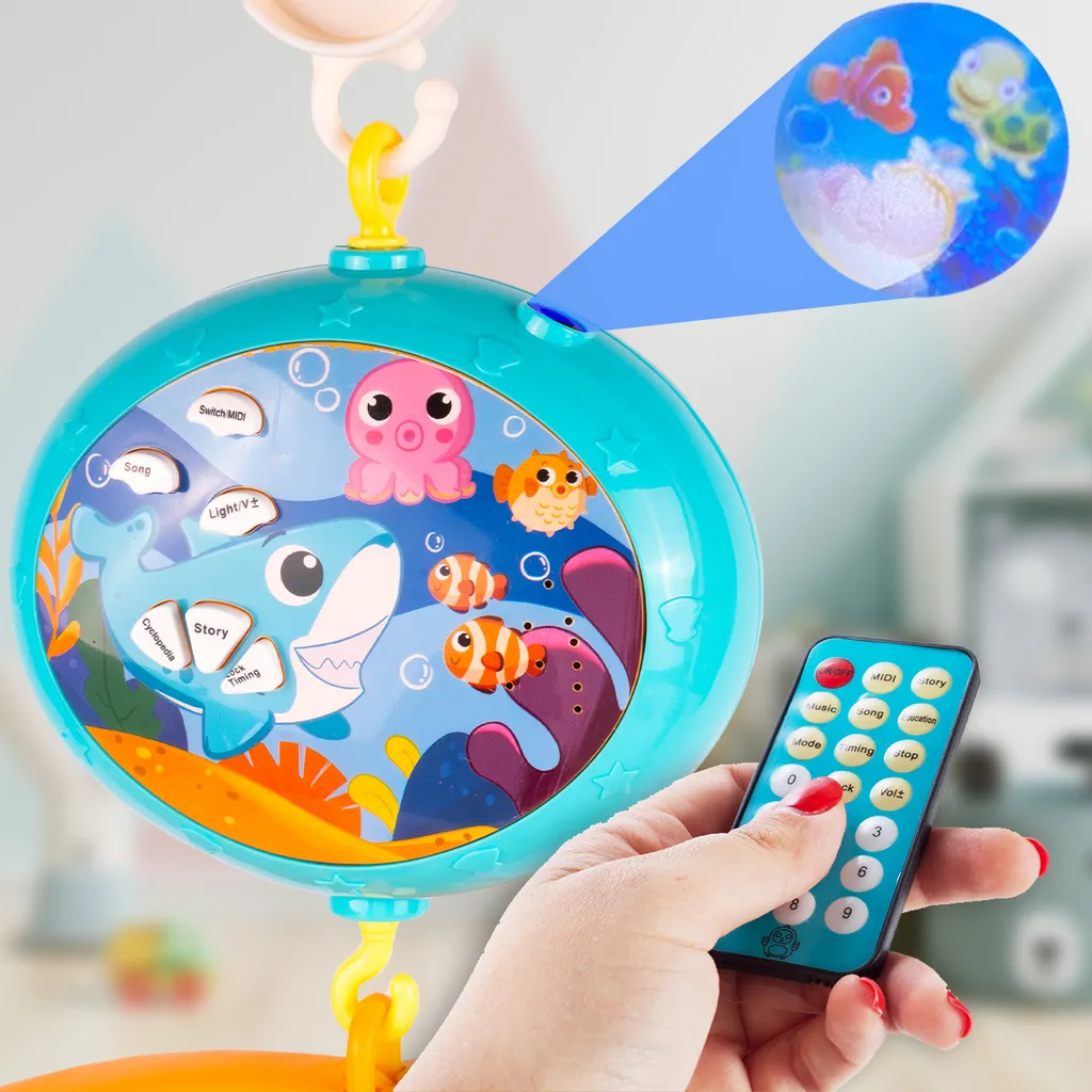 Mobile Bébé Lumineux MalPlay avec Boîte à Musique et Télécommande - 3