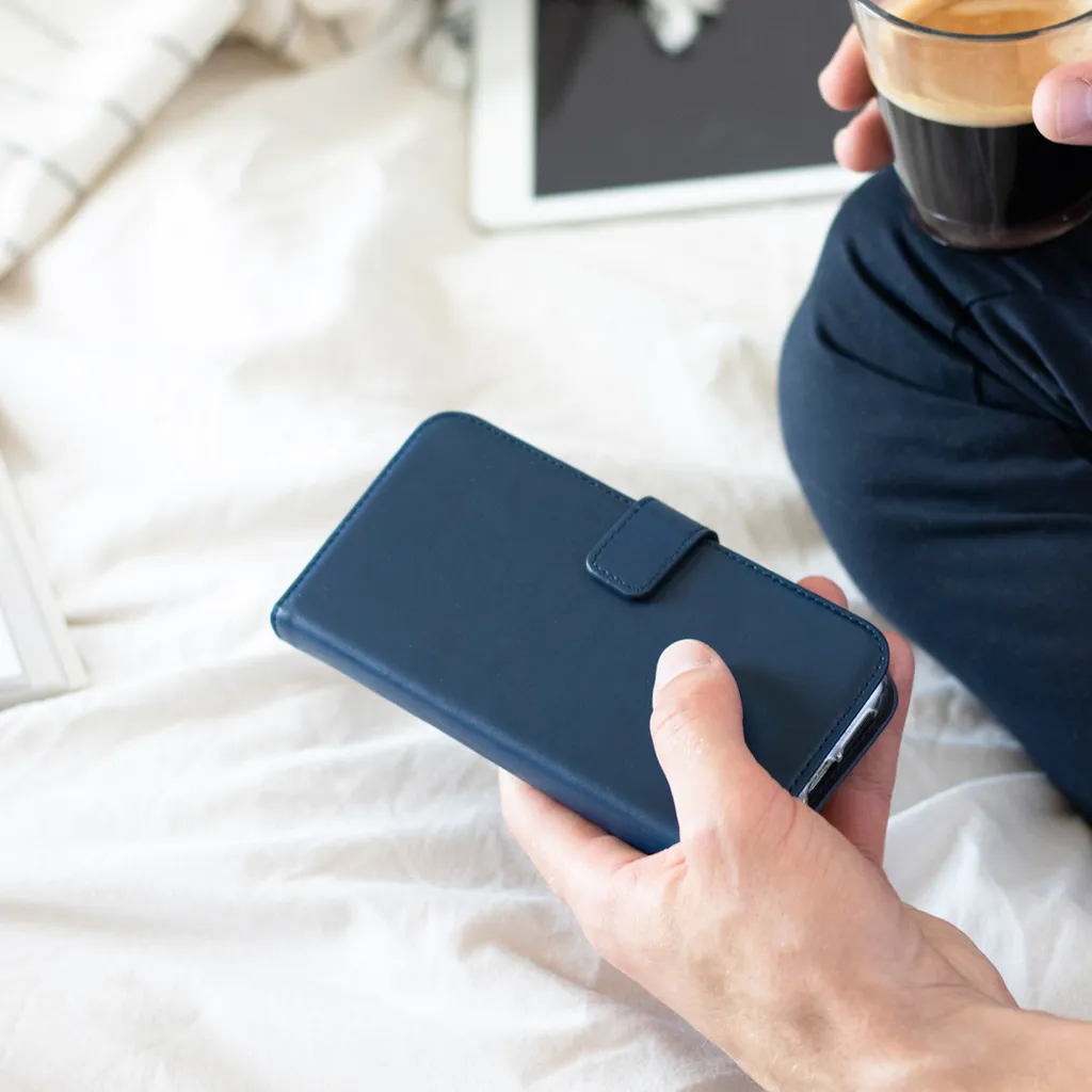 Selencia Custodia in Vera Pelle Blu per Samsung Galaxy A50 / A30s - 6