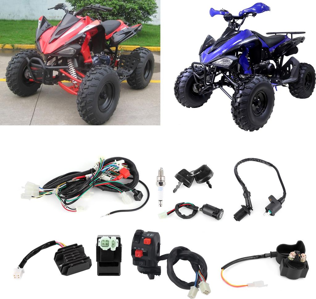 Kabelbaum-Set für Elektrostarter, Zubehör, passend für GY6 125 cc 150 cc Quad Bike ATV