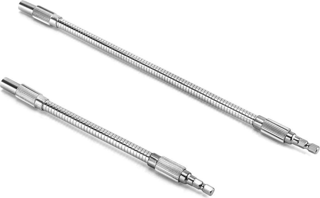 Flexibel Welle, Flexibel Verlängerung für Bohrmaschine und Schraubendreher, Flexible Schaft Bit 1/4 Hex-Shank, 200mm & 300mm (2 Stück)