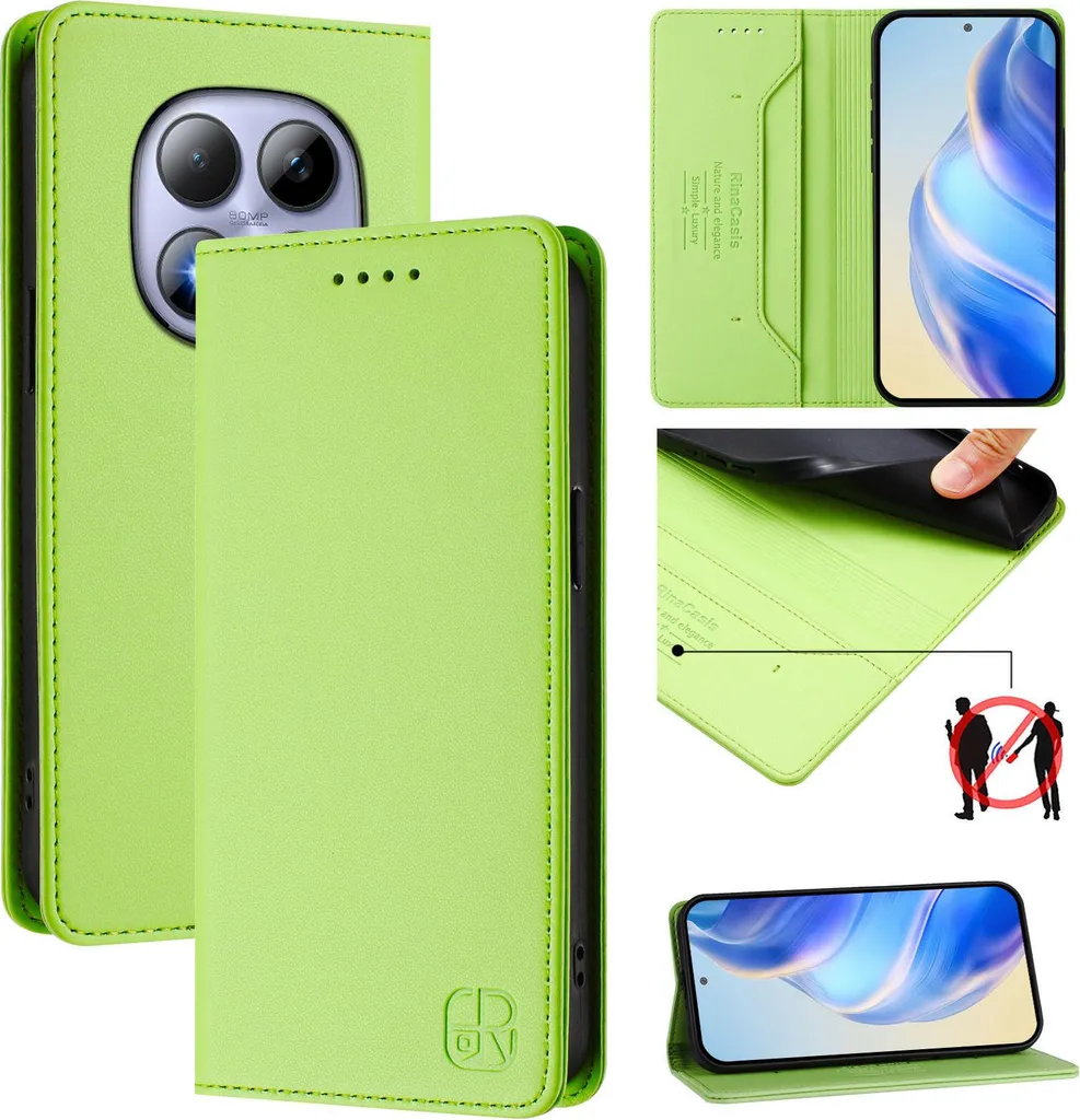 Cover Verde Xiaomi Redmi Note 15 Pro 4G | Design Portafoglio Slim