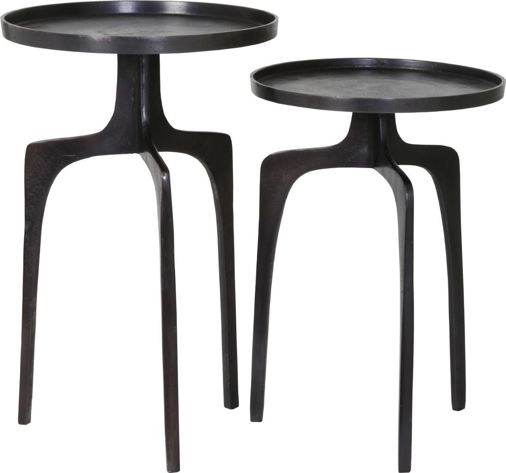 Light & Living ensemble de tables d'appoint Pano en bronze Image du produit 