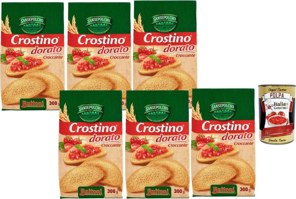 Italian Gourmet Crostino Dorato Knusprige Bruschetta Produktbild 