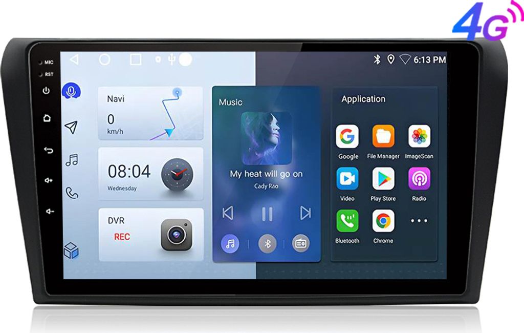 4G 8-core Android auto carplay Autoradio für Mazda3 2003-2009 9''HD carplay 6+128G Android13 SWC RDS GPS BT WIFI DAB RDS