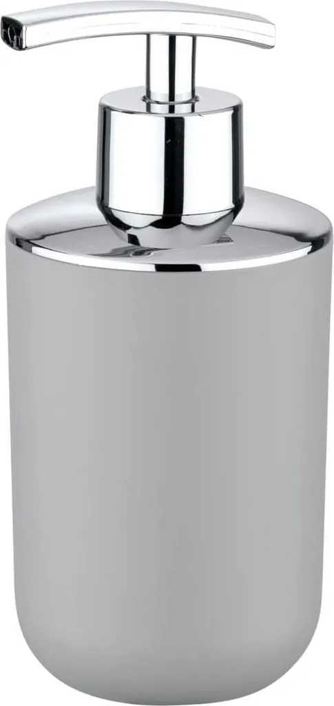 Flacon pompe de savon liquide hygiénique gris 320 ml pour salle de bain