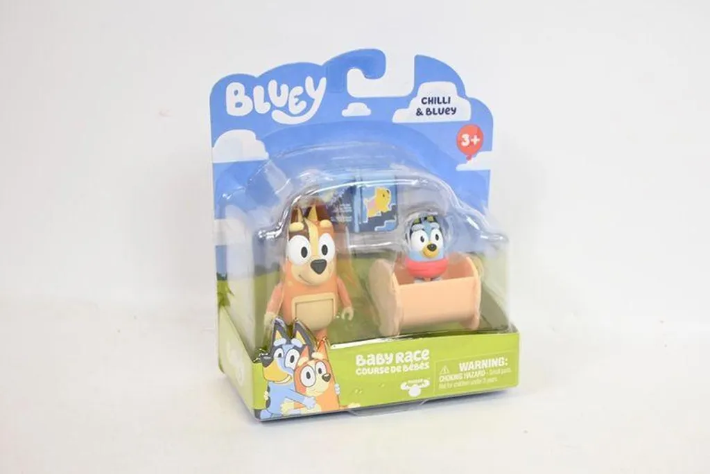 Bluey Chilli et Baby Bluey figurines articulées pour enfants en bas âge