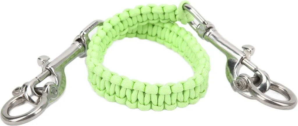Sangle pour appareil photo de plongée luminescente et inoxydable verte