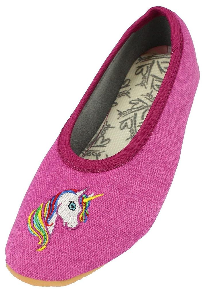Beck meisjesgymschoenen met eenhoornmotief, roze, maat 29 Productafbeelding 