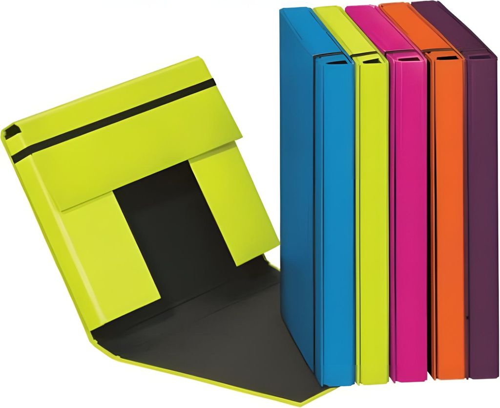 Scatola per quaderni Trend in cartone A5, colori assortiti Immagine del prodotto 