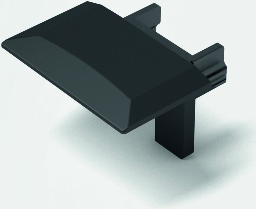 Halemeier Endkappen ChannelLine C2 schwarz Set aus 2 Stück