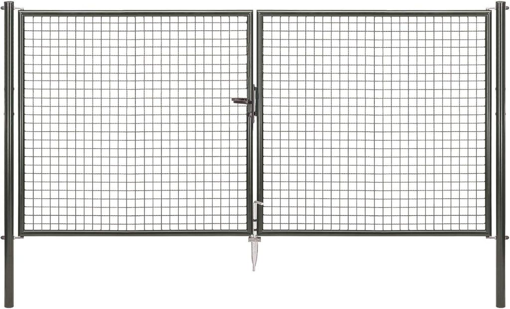 Alberts Wellengitter-Doppeltor, Anthrazit-Metallic, 300 cm Produktbild 