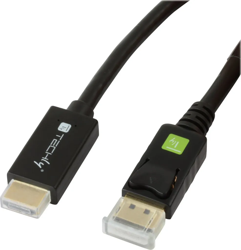 Évitez les Flous : Câble DisplayPort vers HDMI 1m Techly Image Stable - 3