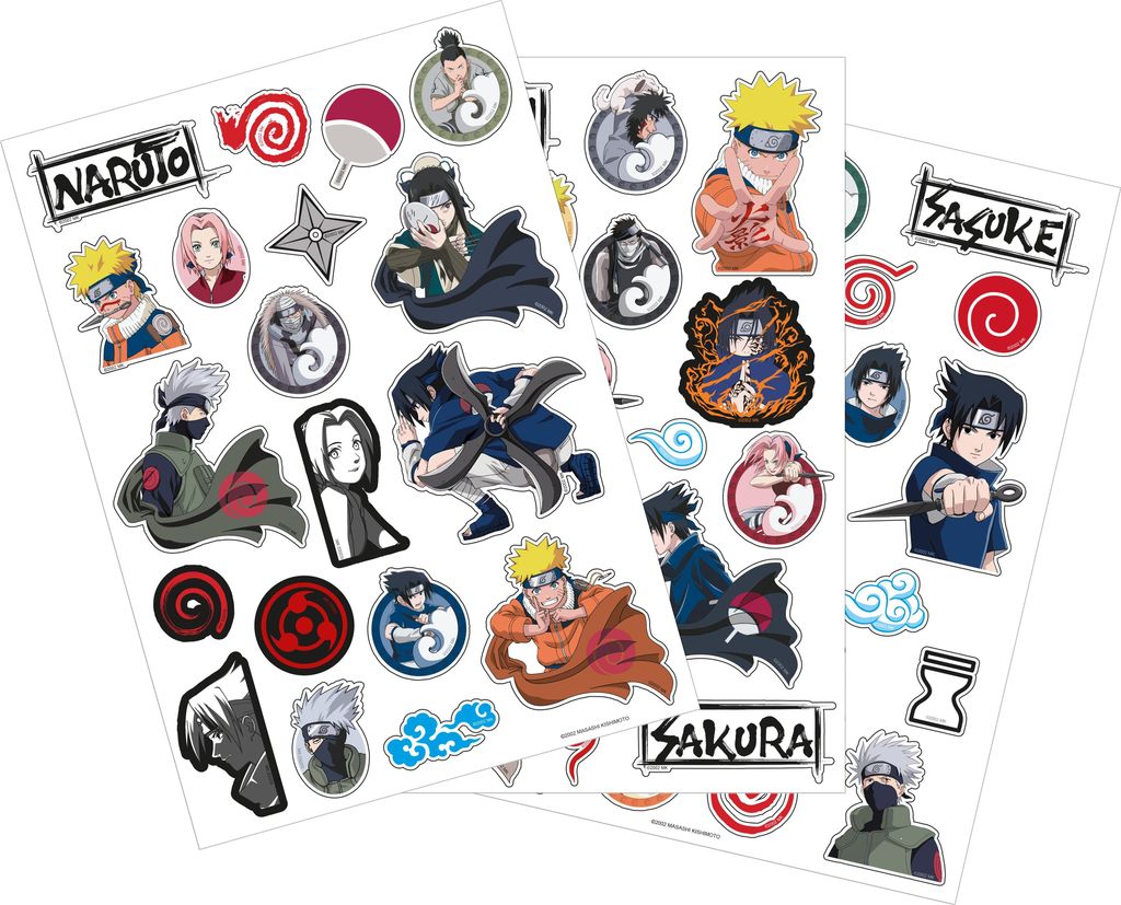 Naruto Shippuden Abnehmbarer Aufklebersatz